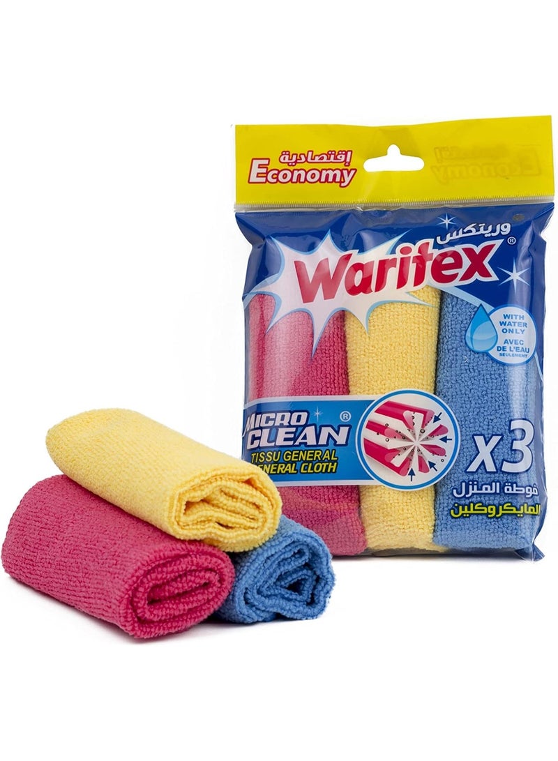 Waritex Micro Clean Economy Cloth (3 Pcs.). - Image 1